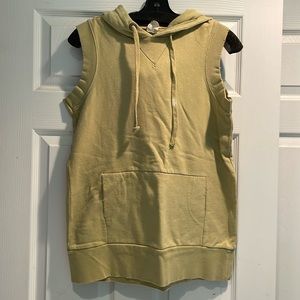 Free People short sleeve hooded sweatshirt